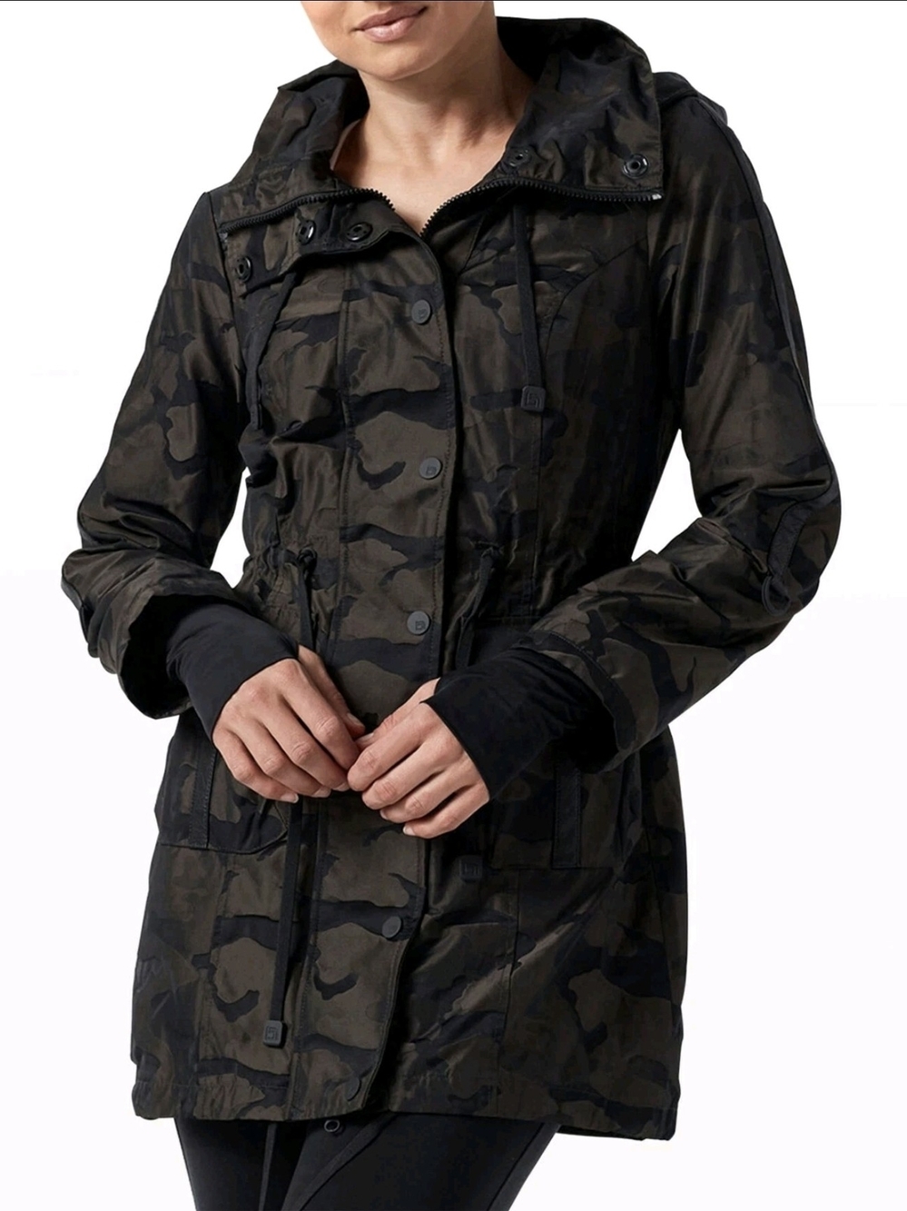 blanc noir Camo Utility Jacket - Olive & Black